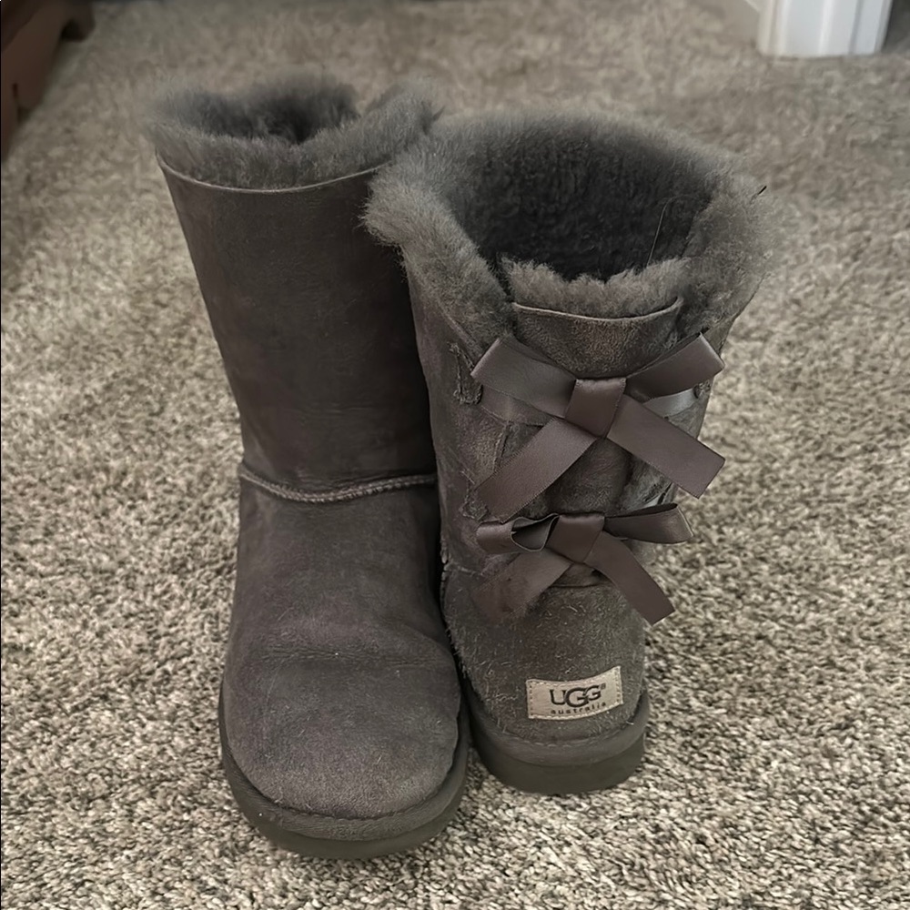 UGG Bailey Bow II- Grey Winter Boots